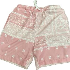 Pink Paisley Kids Shorts